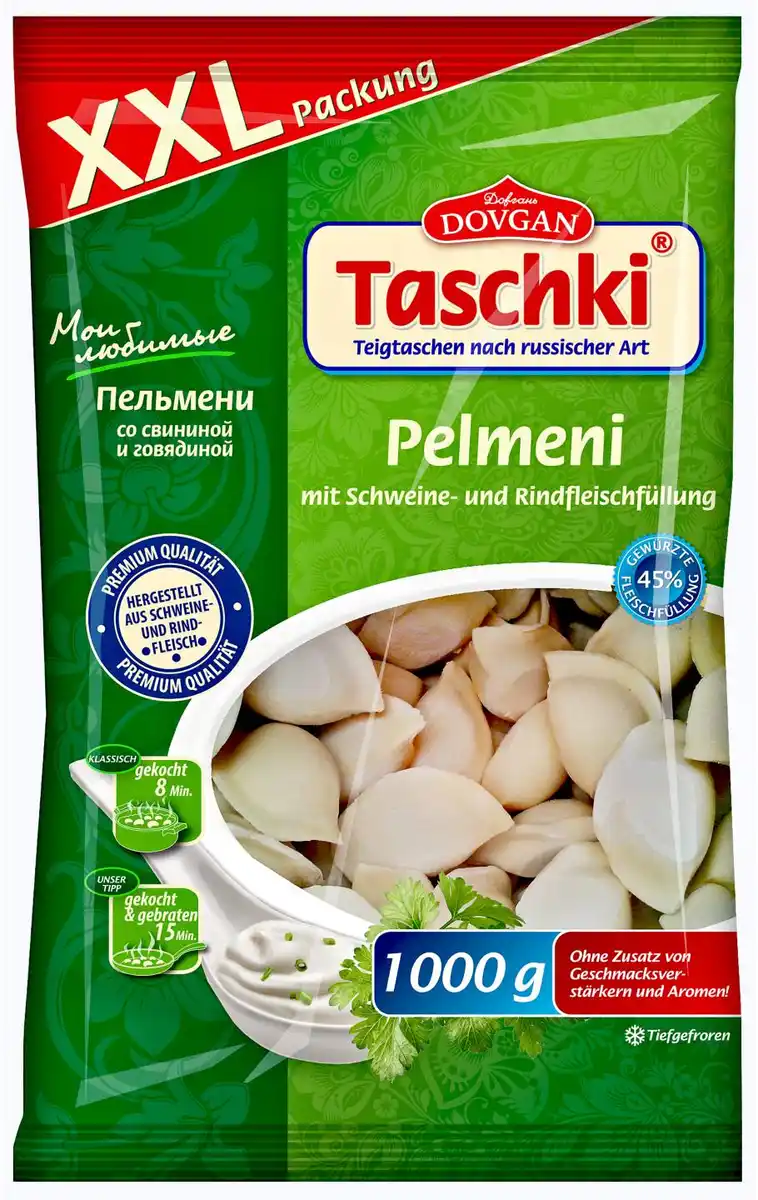 Bild 1 von DOVGAN Taschki Teigtaschen XXL, 1000-g-Packg.