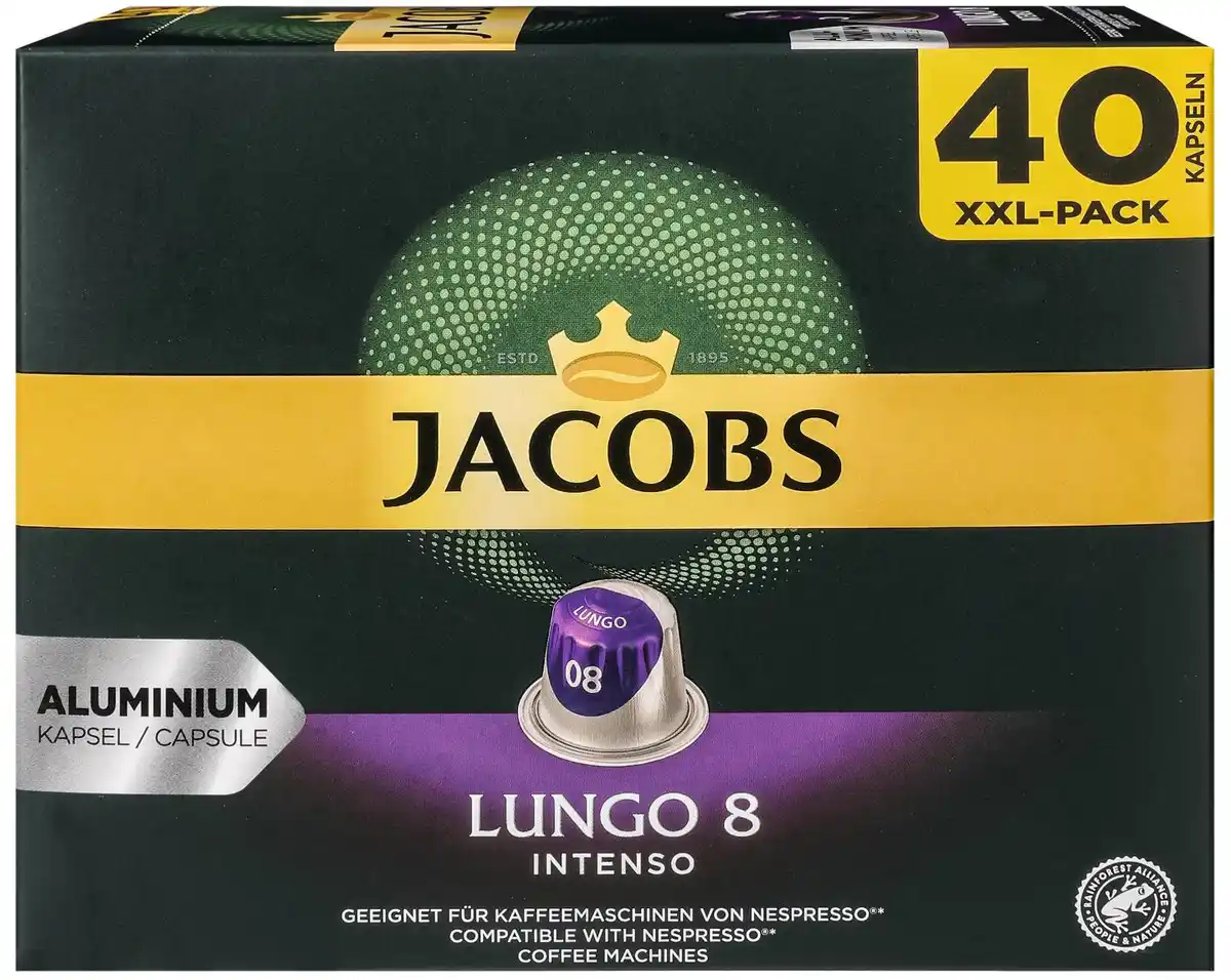 Bild 1 von JACOBS Kaffeekapseln, 40 St. = 208-g-Packg.