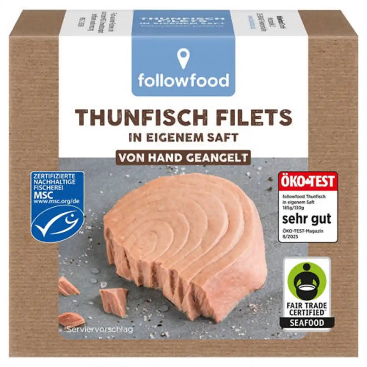 Bild 1 von FOLLOWFISH Thunfischfilet im eigenen Saft 130 g