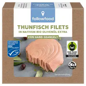 FOLLOWFISH Thunfischfilet in Bio-Olivenöl 160 g