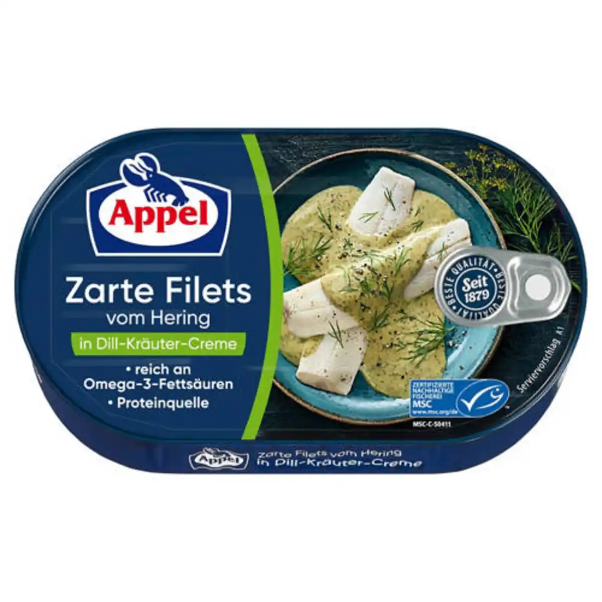 Bild 1 von Heringsfilet 200 g, Dill-Kräuter Creme