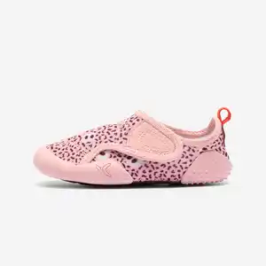 DECATHLON Turnschuhe Babys/Kleinkinder Klett rutschfest atmungsaktiv - Muster rosa