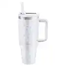 Bild 1 von IRONMAXX Cup mit Griff 1,2 l, Leo Print Weiß