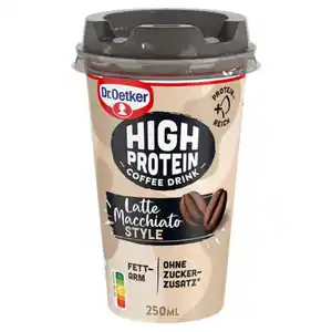 DR. OETKER High Protein Kaffeedrink 250 ml, Latte Macchiato