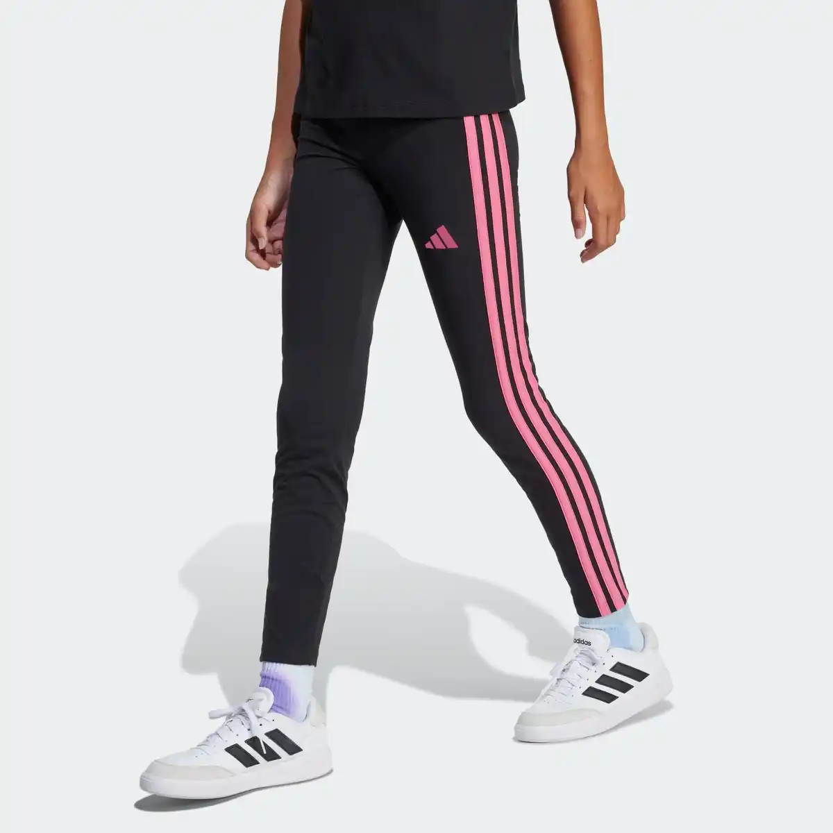 Bild 1 von ADIDAS Leggings Kinder Baumwolle - schwarz/rosa