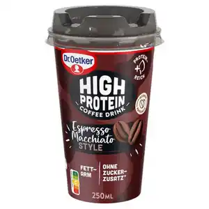 DR. OETKER High Protein Kaffeedrink 250 ml, Espresso Macchiato