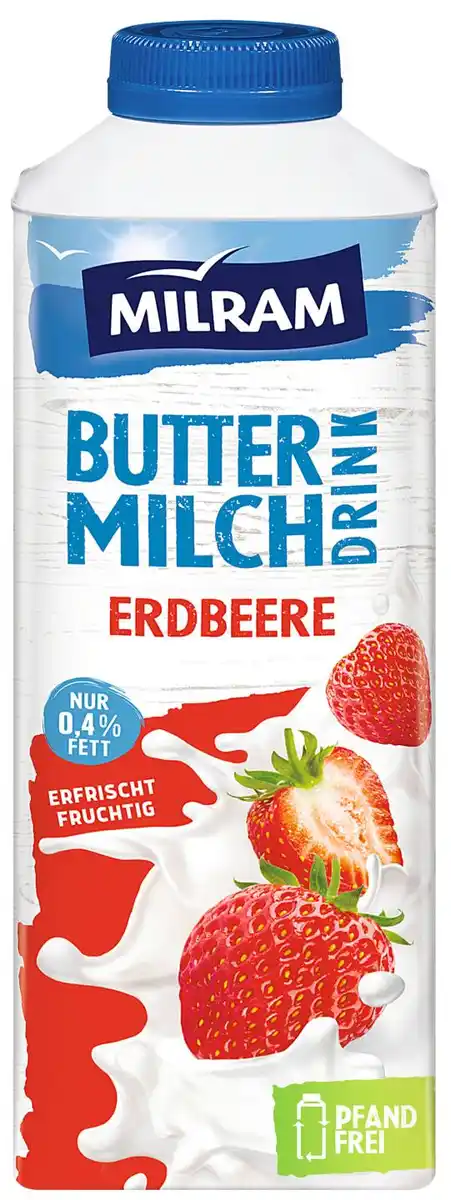 Bild 1 von MILRAM Buttermilch-Drink, 750-g-Fl.