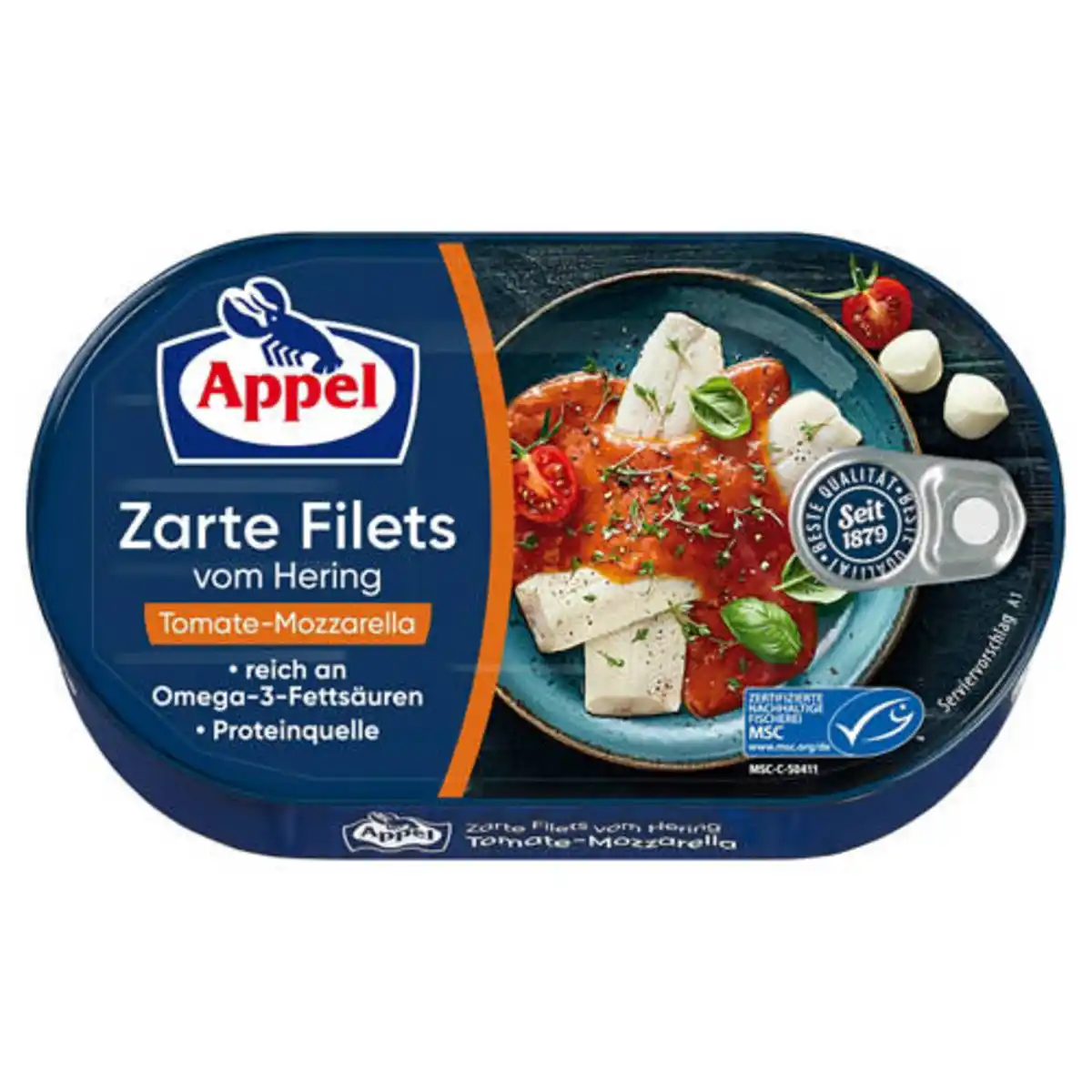 Bild 1 von Heringsfilet 200 g, Tomate/Mozzarella