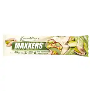 IRONMAXX Maxxers Protein Riegel, 49 g, White Chocolate Pistachio