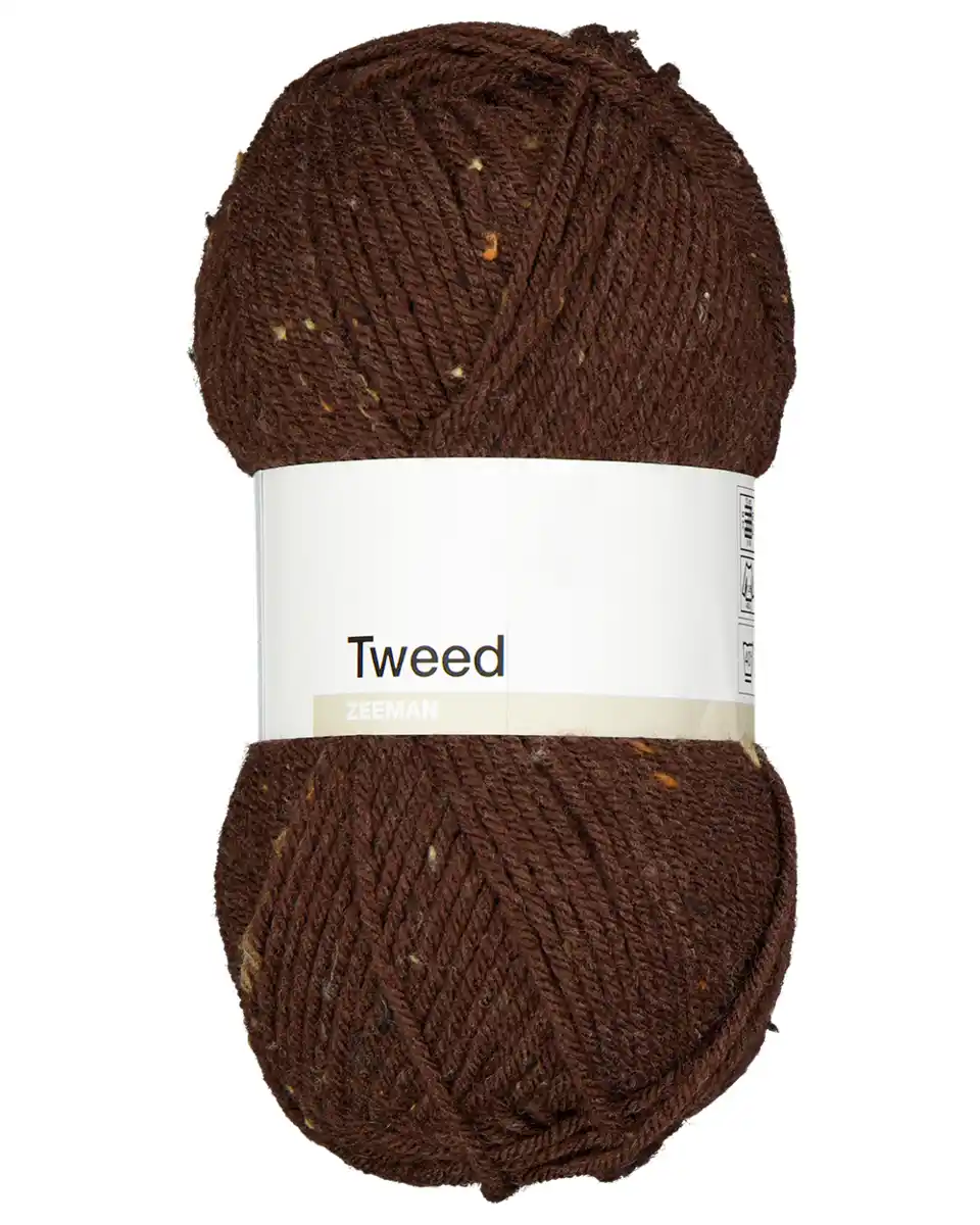 Bild 1 von Tweed Strickgarn - Braun, One size