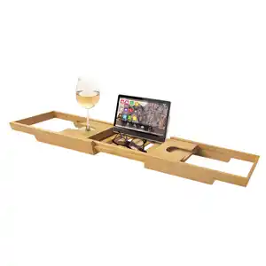 Badewannenablage aus Bambus