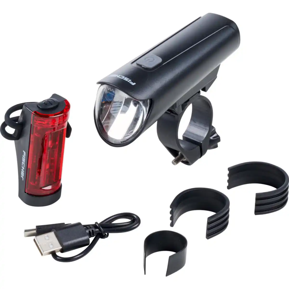 Bild 1 von FISCHER LED-Akku-Fahrradbeleuchtungsset 45 Lux, small-box