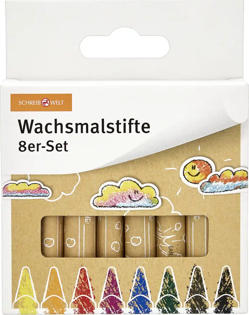 Bild 1 von SCHREIBWELT Wachsmalstifte 8er-Set