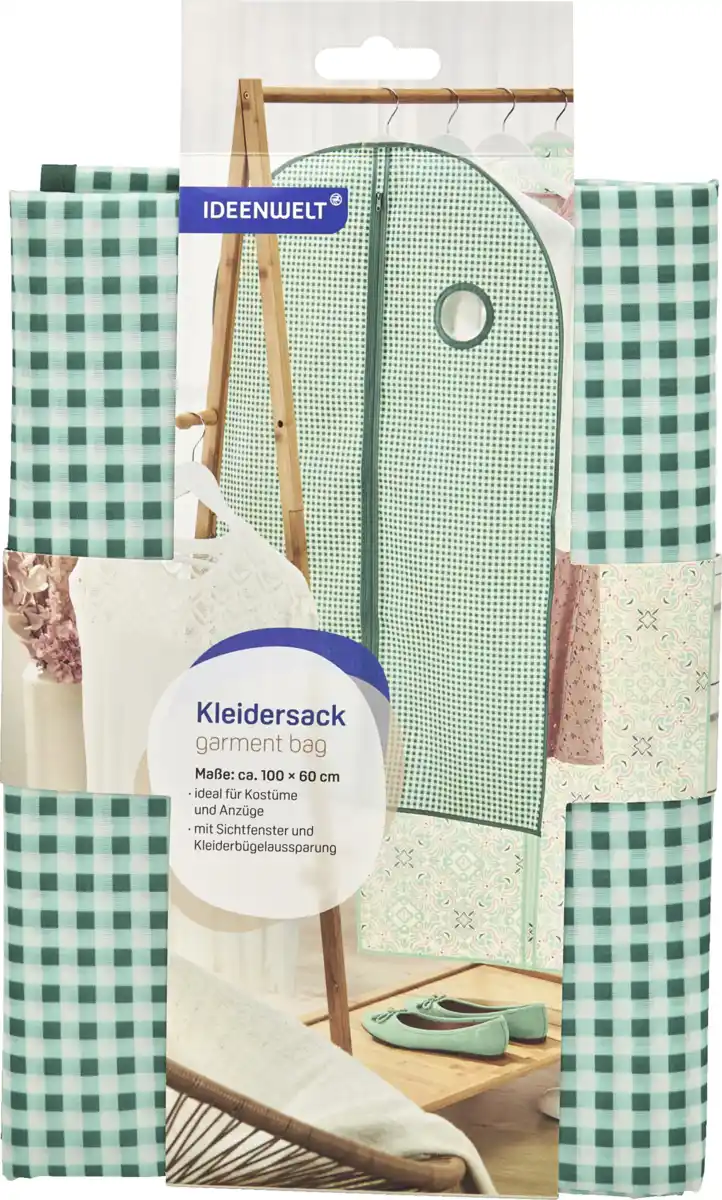 Bild 1 von IDEENWELT Kleidersack vichy 100x60 cm