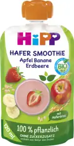 HiPP Bio für Kinder Hafer Smoothie Apfel Banane Erdbeere, 120 g