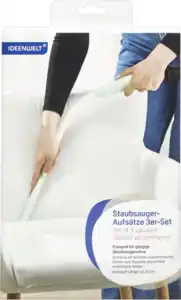 IDEENWELT 3er Set Staubsauger-Aufsätze beige & hellgrün