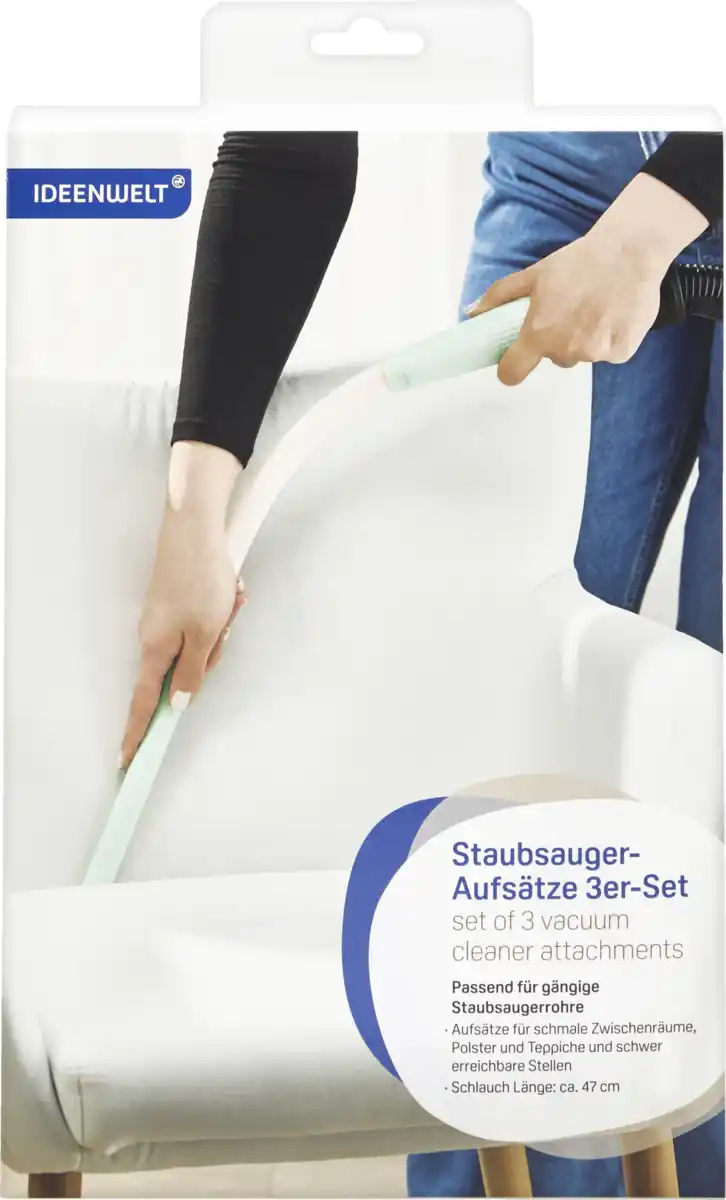 Bild 1 von IDEENWELT 3er Set Staubsauger-Aufsätze beige & hellgrün