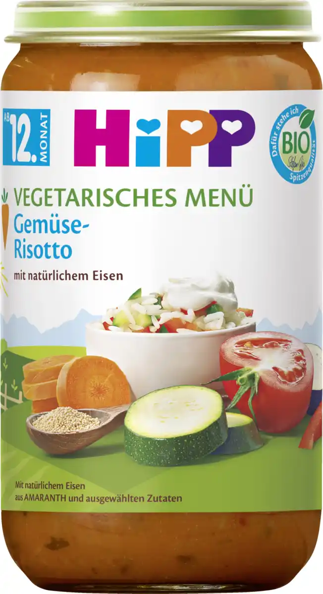 Bild 1 von HiPP Bio vegetarisches Menü Gemüse-Risotto, 250 g