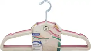 IDEENWELT 8er Set Beflockte Kleiderbügel pink