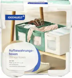 IDEENWELT 3er Set Aufbewahrungsboxen