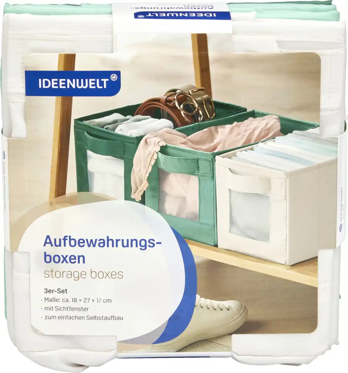 Bild 1 von IDEENWELT 3er Set Aufbewahrungsboxen