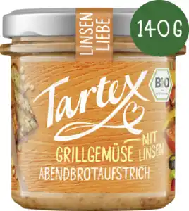 Tartex Bio Abendbrotaufstrich Grillgemüse mit Linsen, 140 g