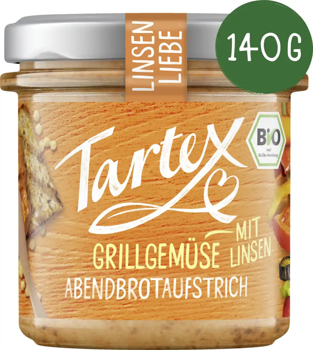 Bild 1 von Tartex Bio Abendbrotaufstrich Grillgemüse mit Linsen, 140 g