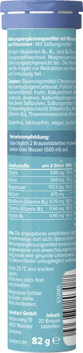 Bild 2 von sanotact® Elektrolyte Aktiv Brausetabletten, 82 g