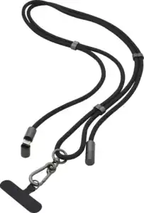 IDEENWELT 2in1 Handykette & USB-C-Ladekabel schwarz