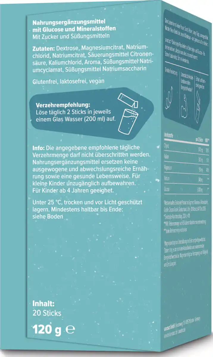 Bild 2 von sanotact® Elektrolyte plus, 120 g