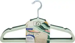 IDEENWELT 8er Set Beflockte Kleiderbügel grün