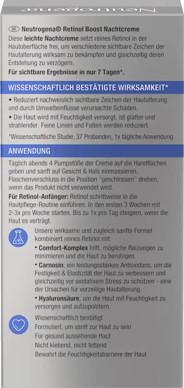 Bild 2 von Neutrogena Anti-Age Retinol Boost Nachtcreme, 50 ml