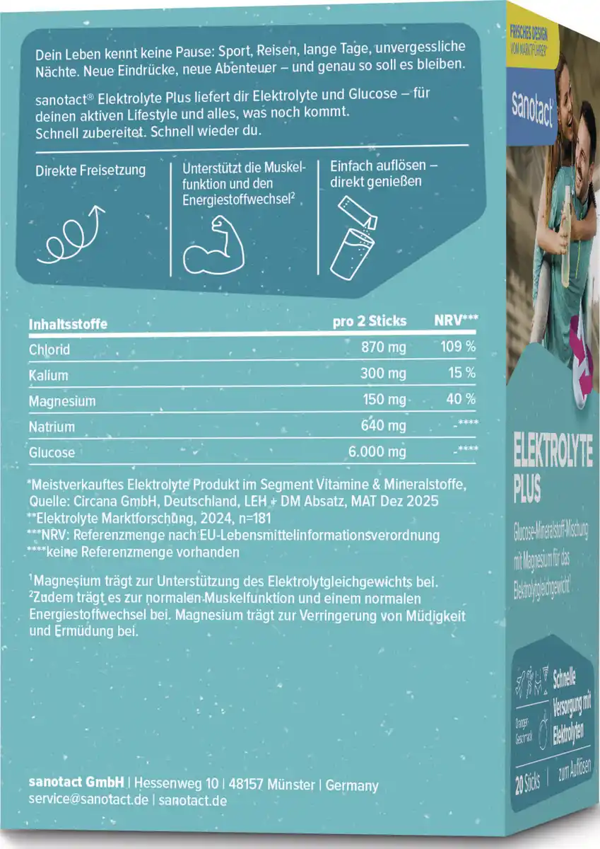 Bild 4 von sanotact® Elektrolyte plus, 120 g