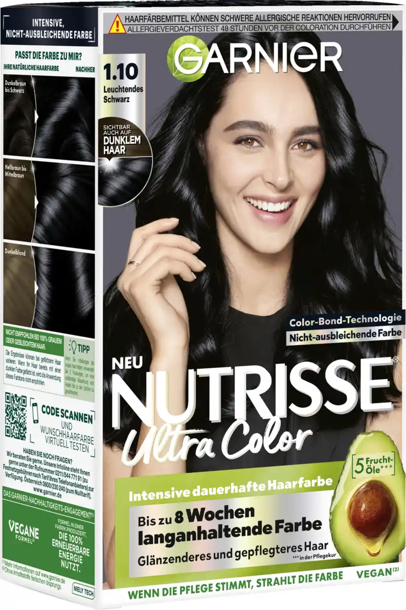Bild 1 von Garnier Nutrisse Ultra Color 110 Leuchtendes Schwarz