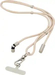 IDEENWELT 2in1 Handykette & USB-C-Ladekabel beige