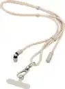 Bild 1 von IDEENWELT 2in1 Handykette & USB-C-Ladekabel beige