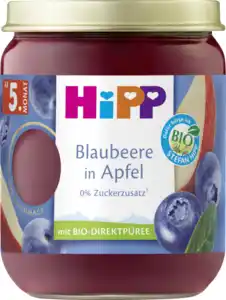 HiPP Bio Blaubeere in Apfel ab 5. Monat, 160 g