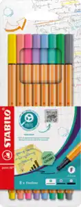 STABILO Fineliner point 88 pastell 8er Set