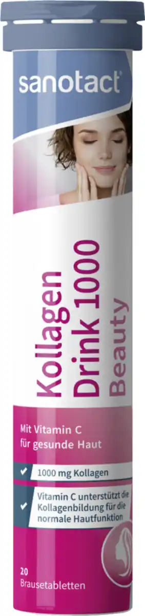 Bild 1 von sanotact® Kollagen Drink 1000 Beauty Brausetabletten, 80 g