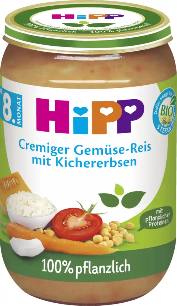 Bild 2 von HiPP Cremiger Gemüse-Reis mit Kichererbsen, 220 g