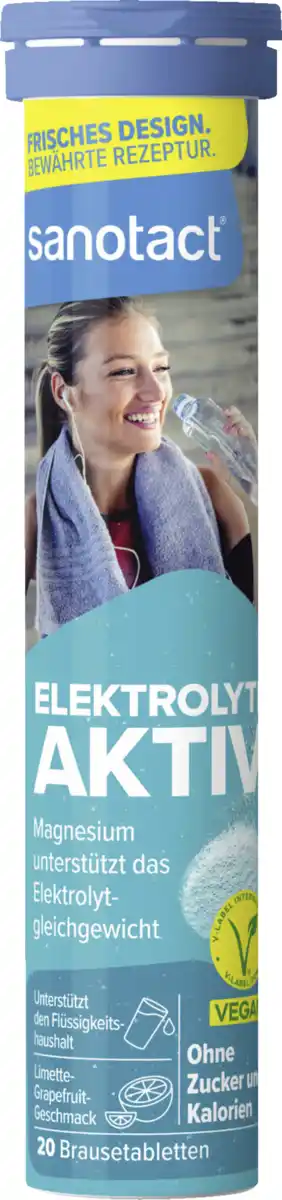 Bild 1 von sanotact® Elektrolyte Aktiv Brausetabletten, 82 g