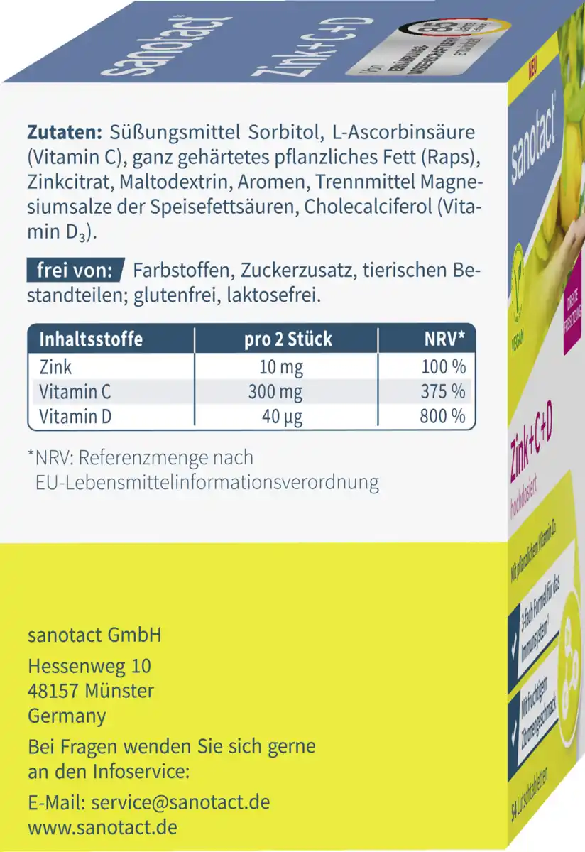 Bild 3 von sanotact® Zink C+D, 78 g
