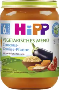 HiPP Bio vegetarisches Menü Couscous-Gemüse-Pfanne, 190 g