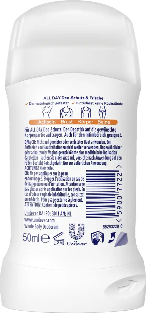 Bild 2 von Rexona Whole Body Deodorant Stick Fresh Citrus, 50 ml