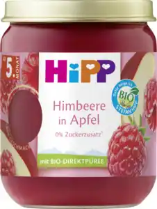 HiPP Bio Früchte Himbeere in Apfel, 160 g