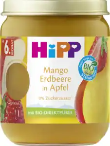 HiPP Bio Mango Erdbeere in Apfel, 160 g