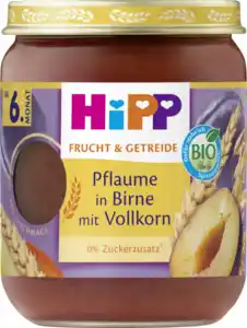 HiPP Bio Pflaume in Birne mit Vollkorn ab 6. Monat, 160 g