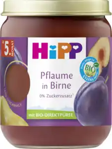 HiPP Bio Pflaume in Birne, 160 g