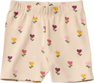 ALANA Shorts mit Tulpen-Muster & Ripp-Struktur, beige, Gr. 98, 1 St