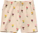 Bild 1 von ALANA Shorts mit Tulpen-Muster & Ripp-Struktur, beige, Gr. 98, 1 St